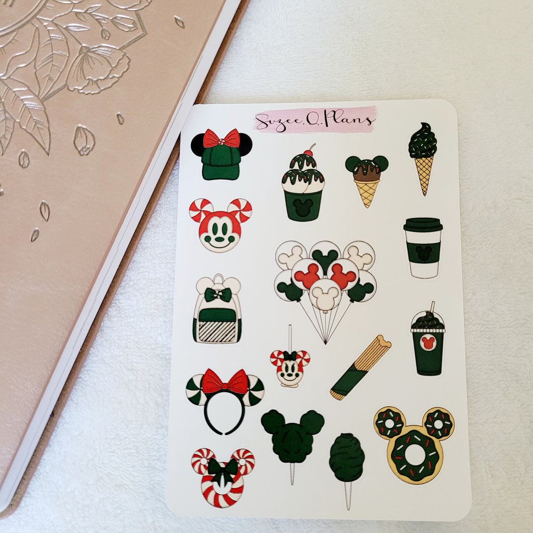 Magical Deco (Green) Planner Stickers