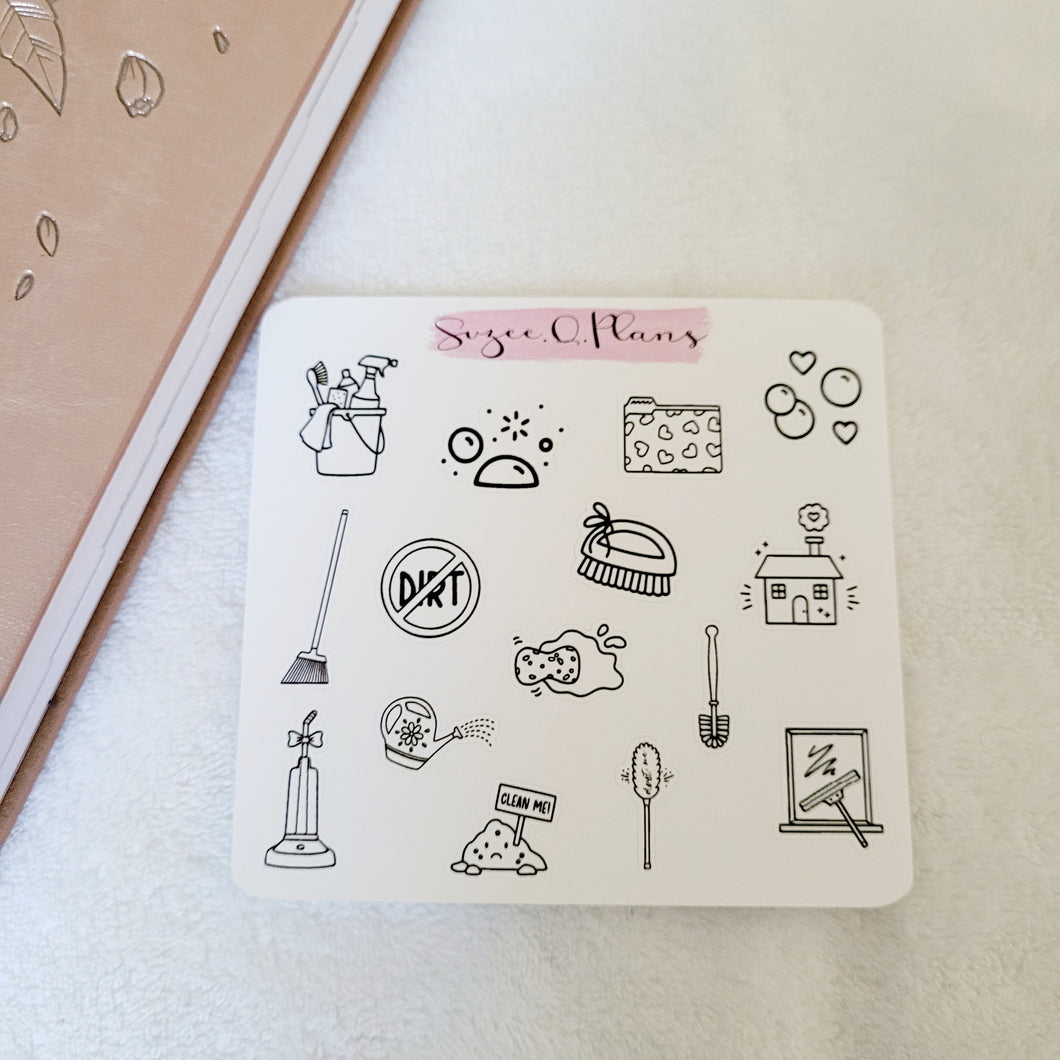 House Chores Option 1 Deco Planner Stickers