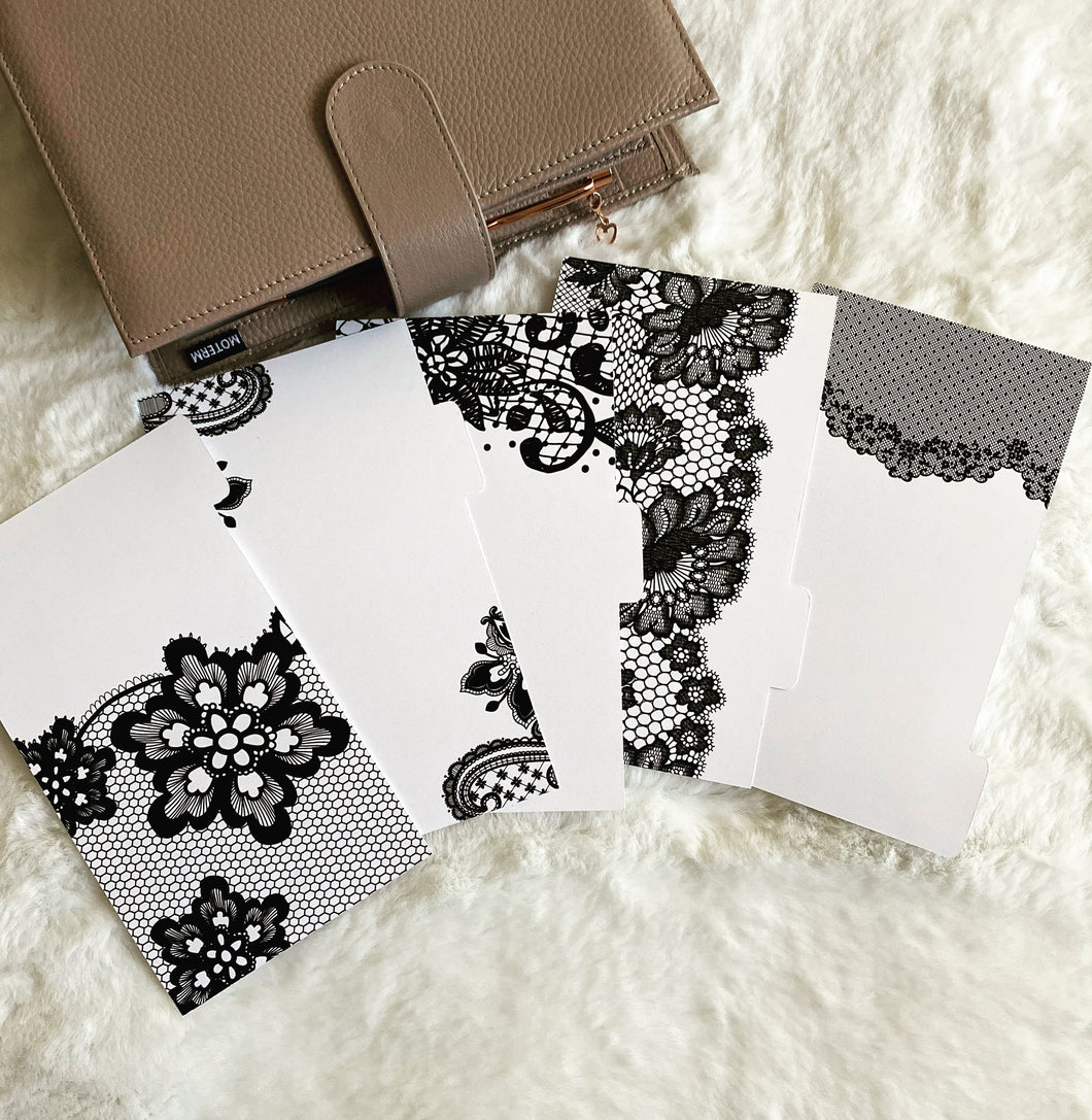 Style and Lace Tab Dividers for Ring Planners