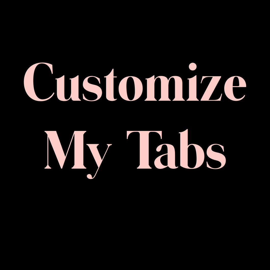 Customize Tabs